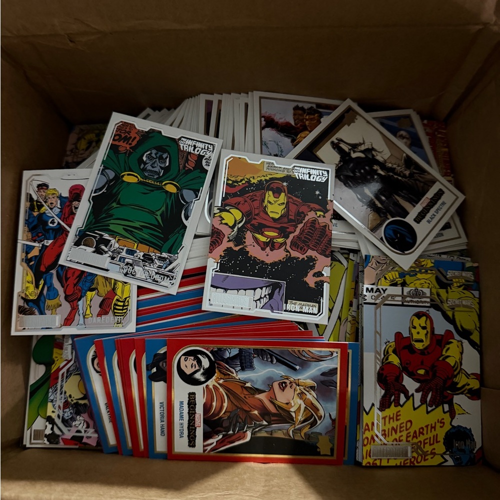 Marvel Trading Cards Collection and Batman